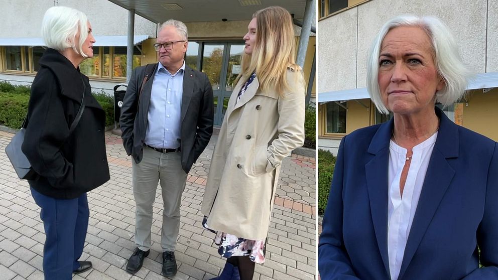 Acko Ankarberg, kristdemokratisk sjukvårdsminister, Glenn Nordlund, (S) regionstyrelsens ordförande och Elina Backlund Arab (S) ordf för HSN