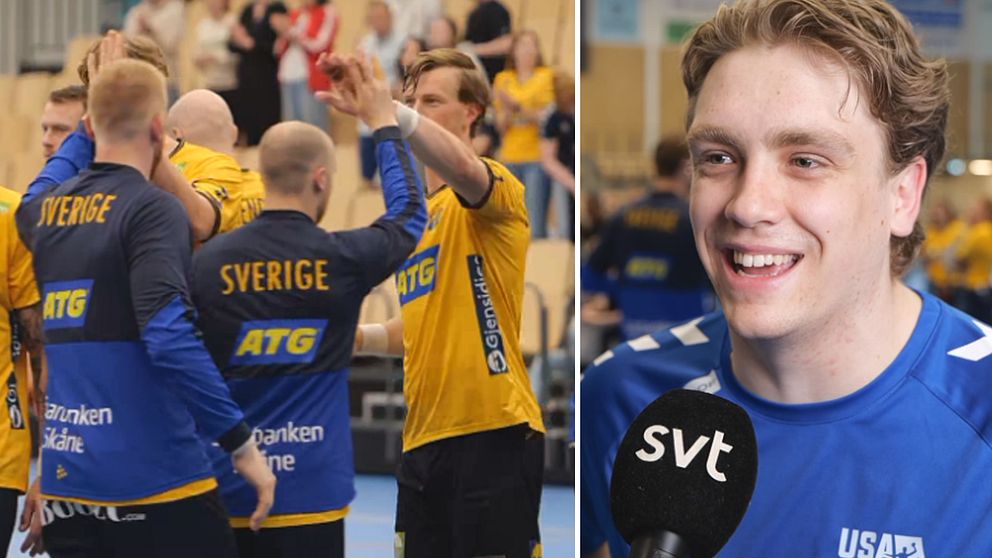 Svensk-amerikanen Douglas Otterström ställdes mot stjärnspäckat Sverige i träningsmatch