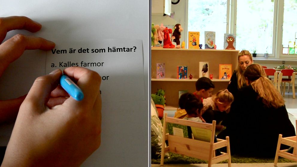 Tester och en förskoleklass