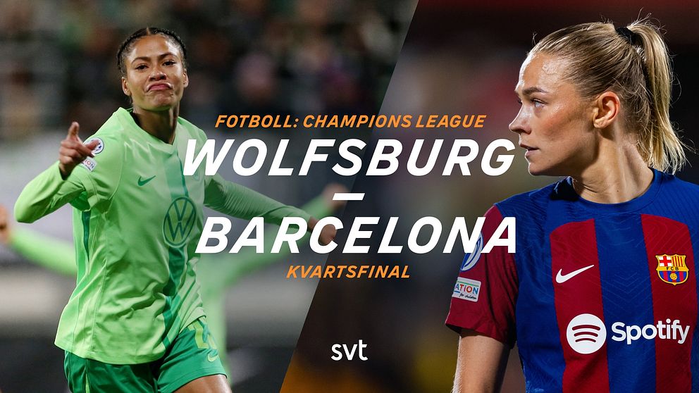 Delad bild. Vänster: fotbollsspelare i grönt. Höger: fotbollsspelare i Barcelona-tröja.