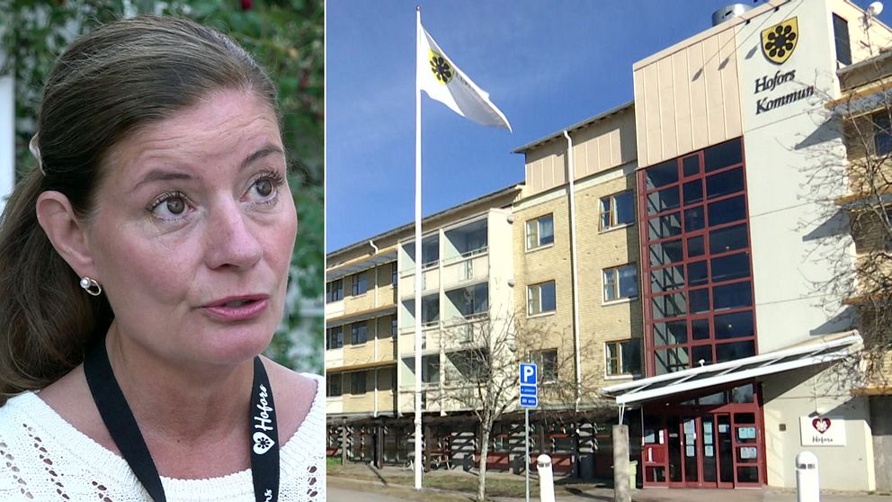 Hofors avgående kommunchef Petra Lindstedt/Exteriör Hofors kommunhus