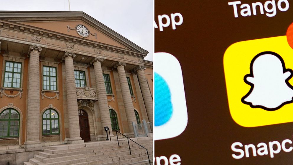 Blekinge tingsrätt, sociala medier, appar, Snapchat, dom, åtal