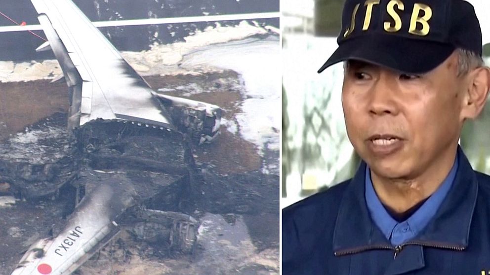 Japans transportsäkerhetsmyndighet utreder kollisionen på Haneda-flygplatsen