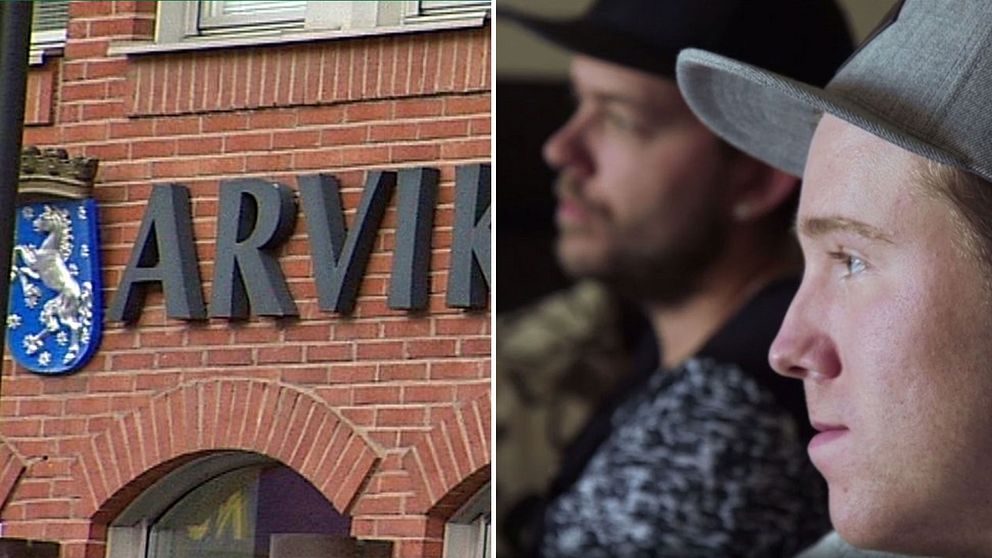 Splitbild. Arvika kommunhus och Robin Dahlén.