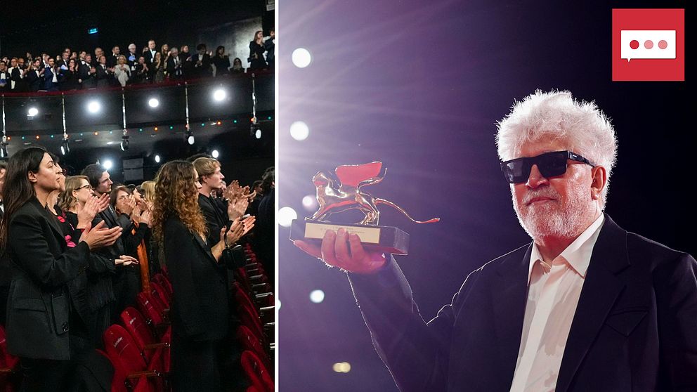 Pedro Almodóvar mottar guldlejonet på Venedigs filmfestival