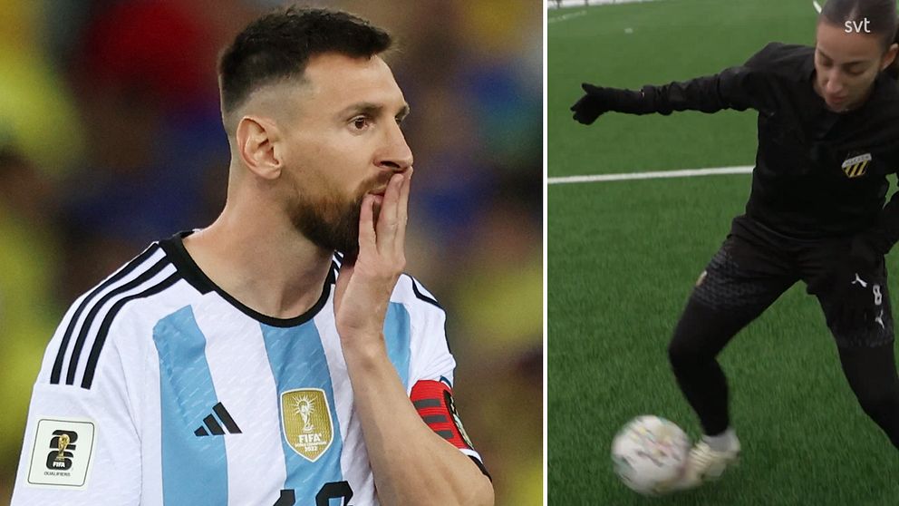 Rosa Kafaji visar Messi-dribbling