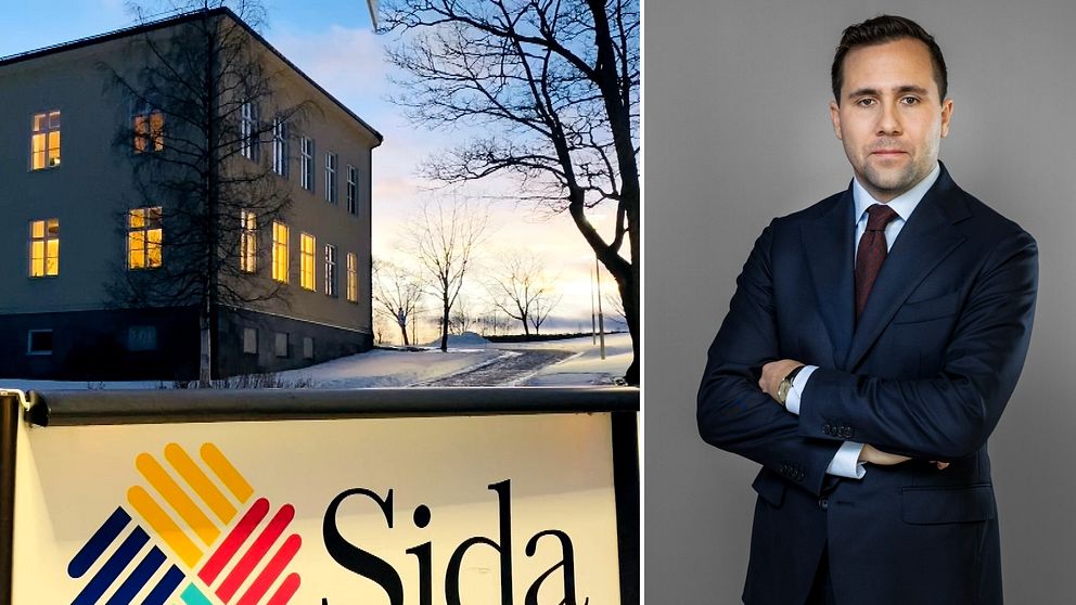 Sidas lokaler i härnösand  man i mörkblå kostym
