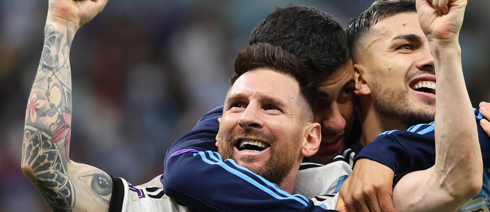 Lionel Messi ledde Argentina till VM-semifinal.