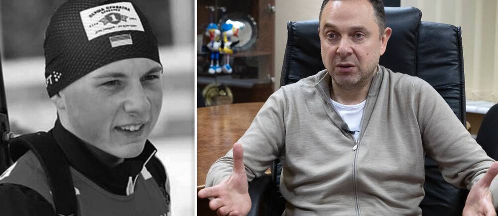 Jevhen Malysjev (t.v.) är en av idrottarna från Ukraina som dött i kriget. Idrottsminister Vadym Gutzeit berättar att det nu är totalt 262 idrottare som dött.