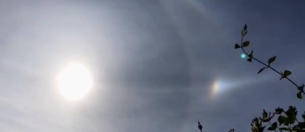 Halo på himlen över Kvinnersta