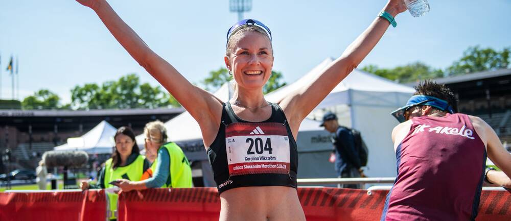 Carolina Wikström svensk mästare i Stockholm Marathon.