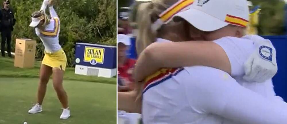 Se Emily Pedersens hole-in-one i spelaren ovan