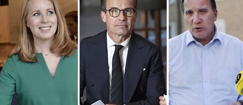 Annie Lööf (C), Ulf Kristersson (M) och Stefan Löfven (S) är kandidater till statsministerposten.