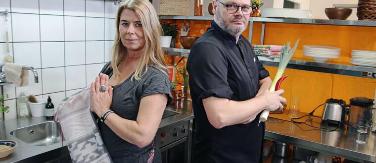 Fredrik Lindvall, kock och Kristina Snow, yogalärare. 