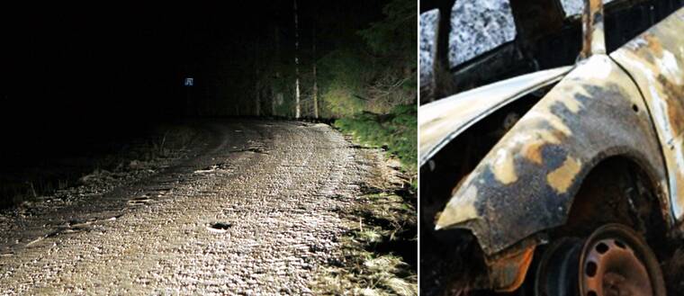 Den 32-årige mannen hittades död vid en skogsväg och en av de misstänktas bilar hittades utbränd