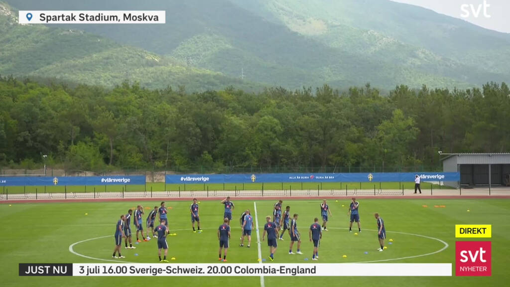 FIFA FotbollsVM 2018 Sveriges träning FIFA FotbollsVM 2018
