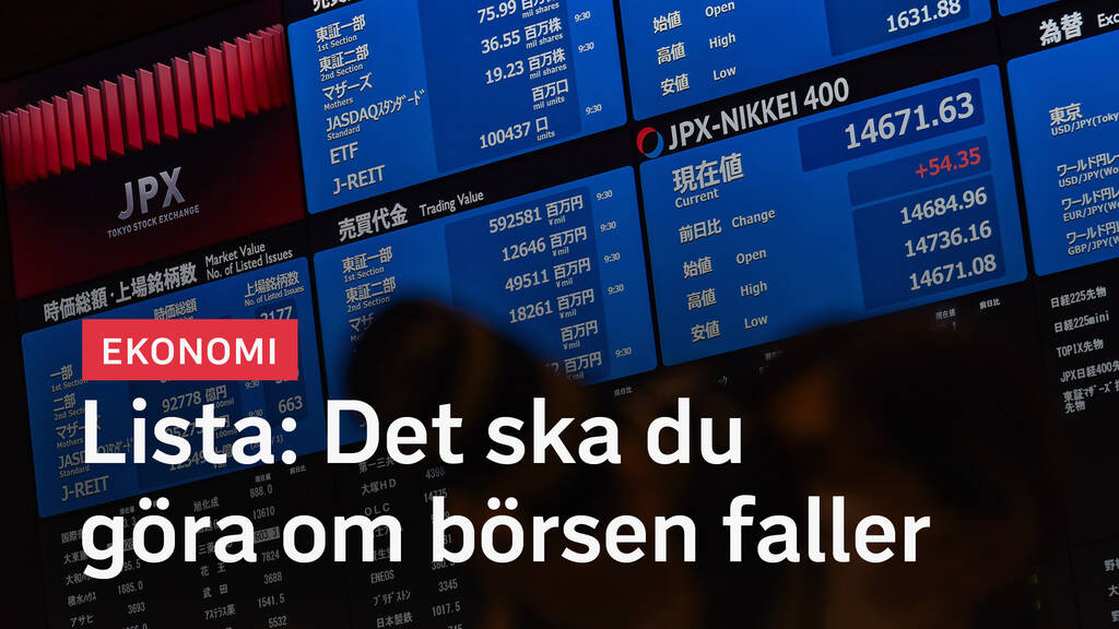 Nyheter BÖRSRAS Det ska du göra om börsen faller SVT Play