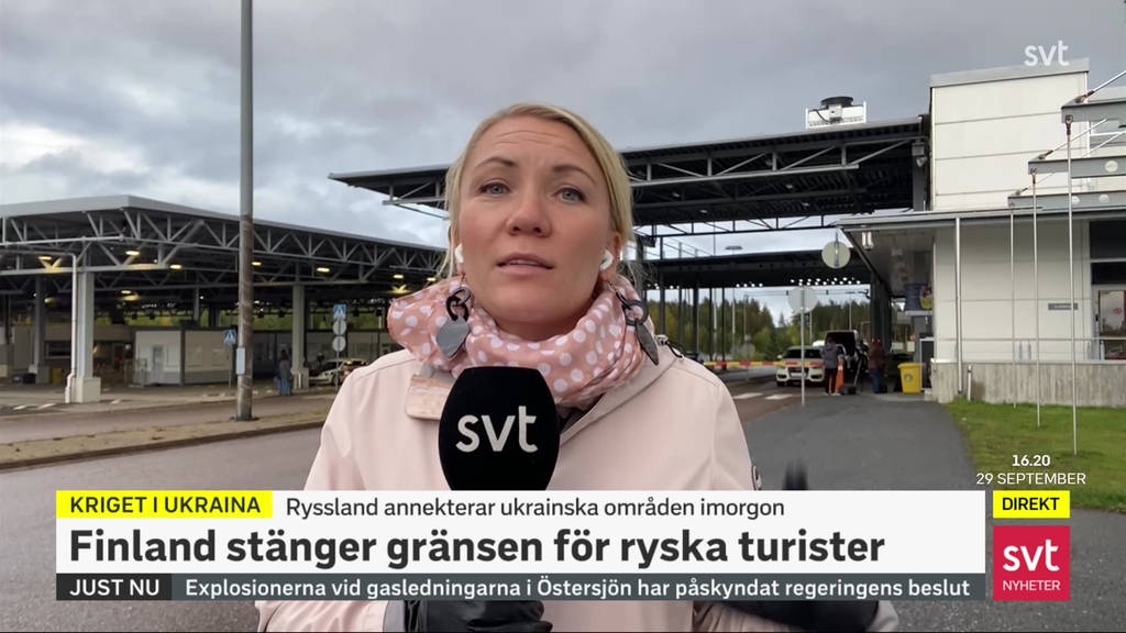 Nyheter Direkt Finland stänger gränsen mot Ryssland SVT Play