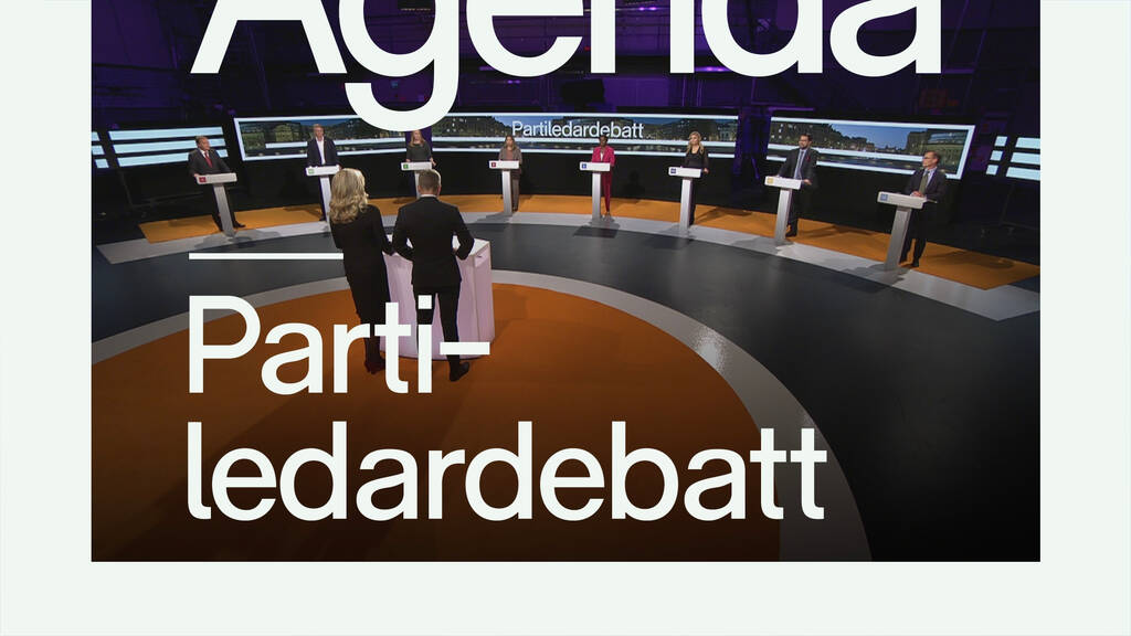 Agenda Partiledardebatt del 2 SVT Play