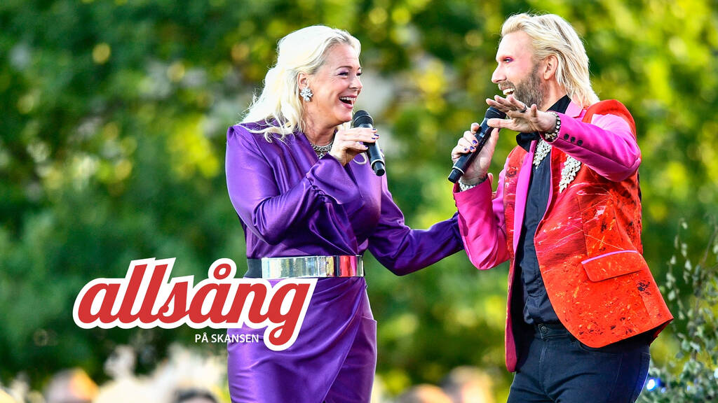 Allsång på Skansen Malena Ernman & Rickard Söderberg kör två