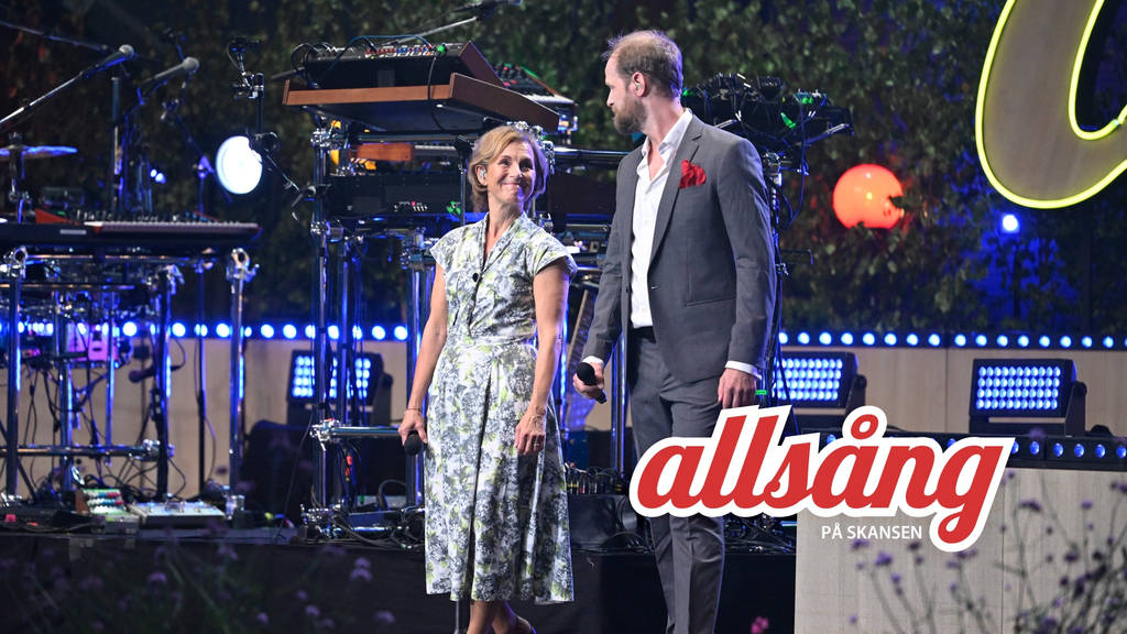 Allsång på Skansen Helen Sjöholm och Fredrik Lycke Farfars händer