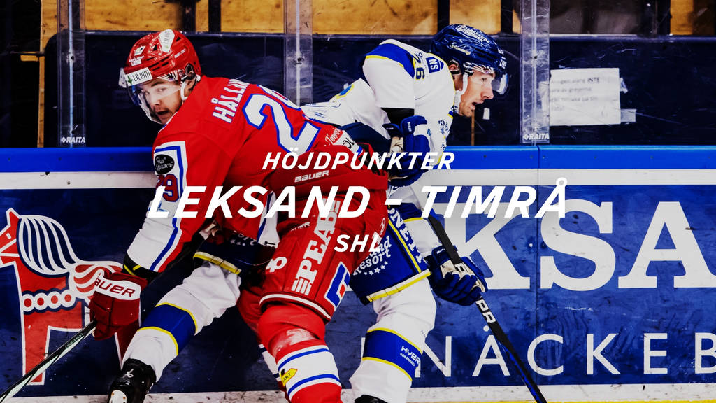 SHL Höjdpunkter Leksand Timrå 31/10 SVT Play