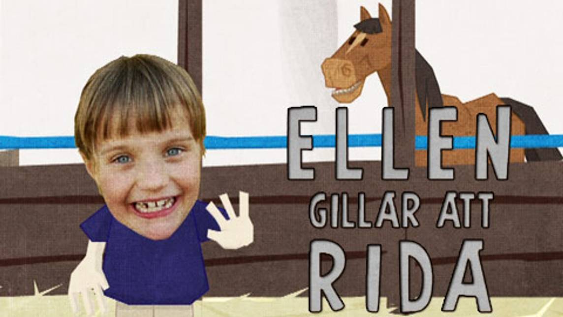 Ellen gillar att rida – Besök på ridskolan | SVT Play