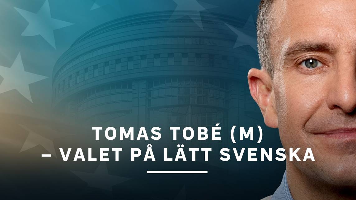 EU-val 2024: Utfrågningen på lätt svenska – Tomas Tobé, Moderaterna ...