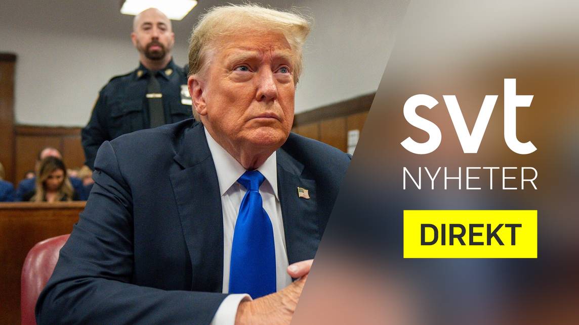 SVT Nyheter Direkt – Donald Trump skyldig till brott | SVT Play