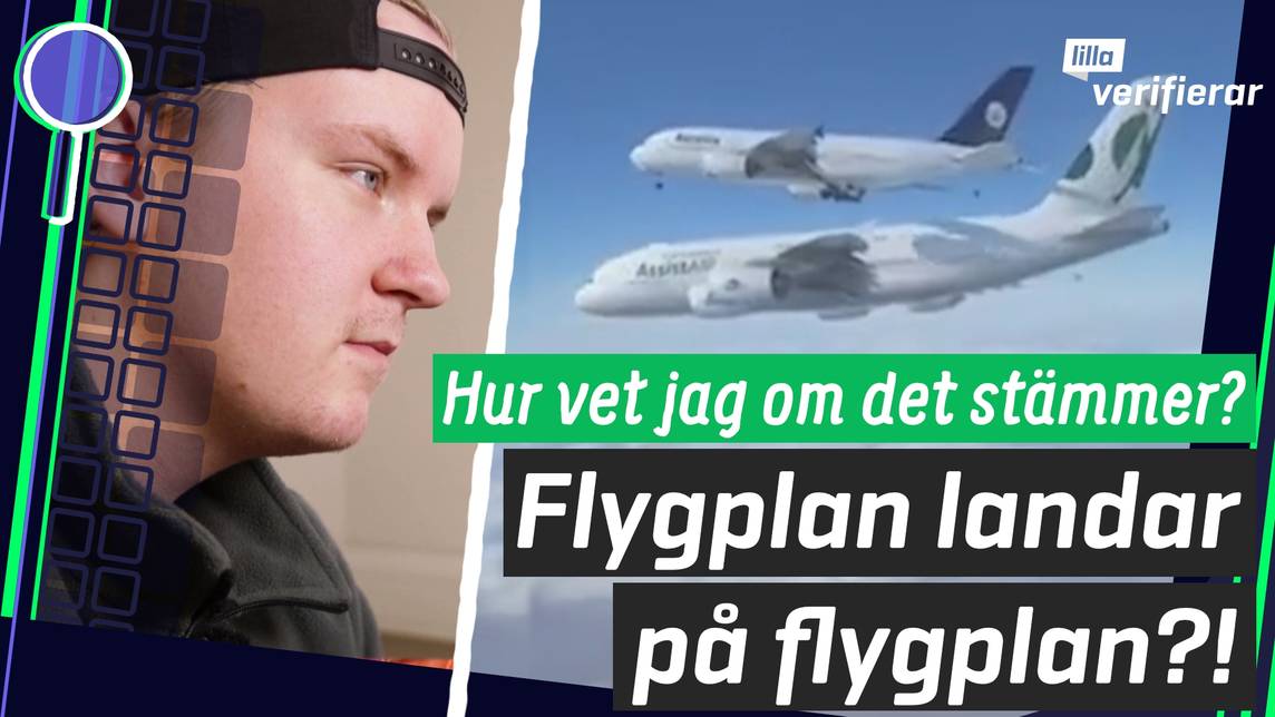 Lilla Aktuellt & Lilla Aktuellt skola – Flygplan landar på flygplan ...