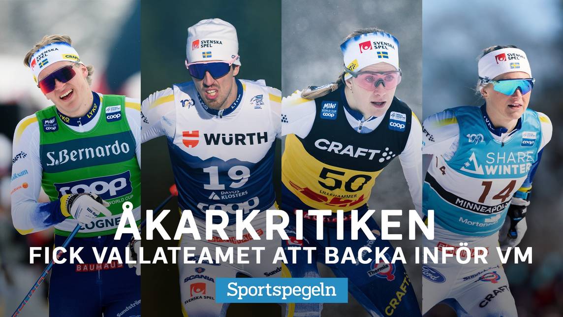 Sportspegeln – Åkarkritiken fick vallateamet att backa inför VM | SVT Play