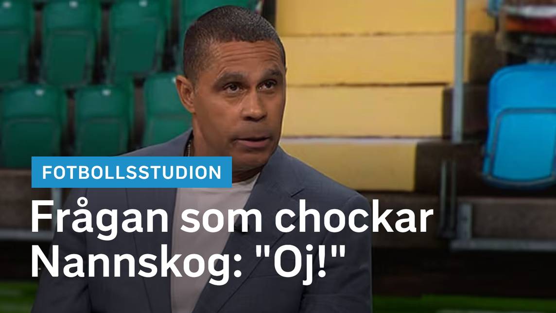Fotbollsstudion – Frågan som chockar Nannskog: 