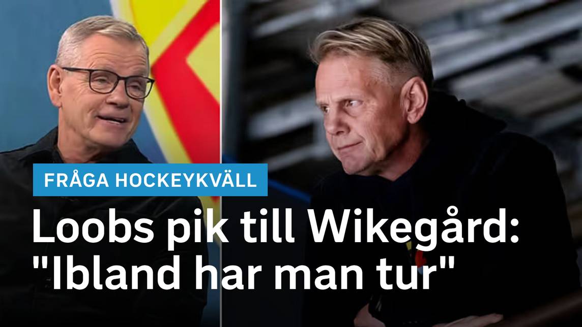Hockeykväll – Håkan Loobs passning till Niklas Wikegård: 