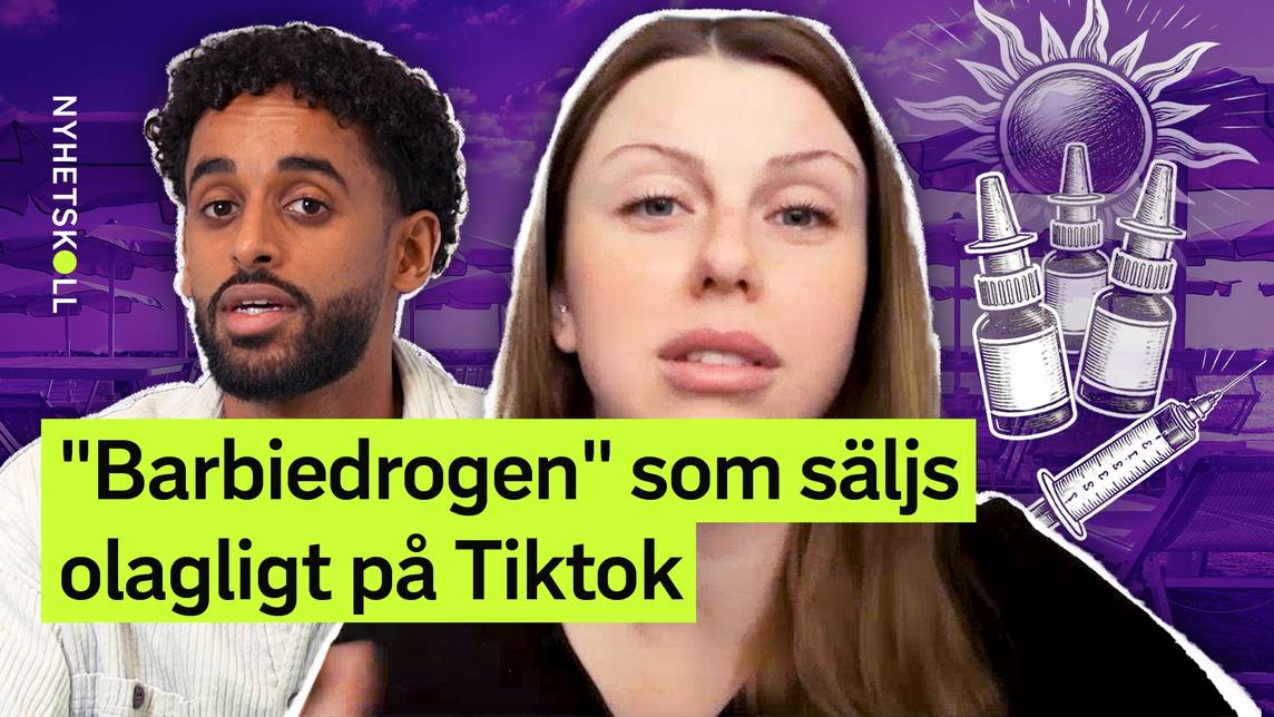 Nyhetskoll – ”Barbiedrogen” säljs olagligt i Sverige – flera unga till  sjukhus under 2025