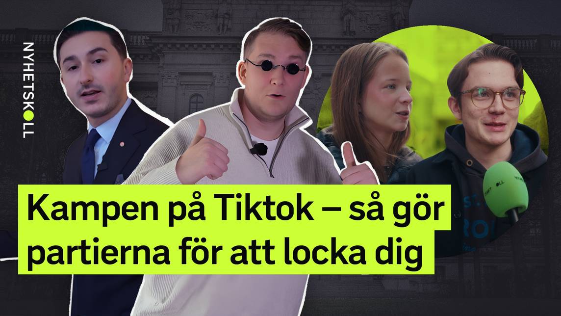 Nyhetskoll – Kampen på Tiktok - så gör partierna för att locka dig ...