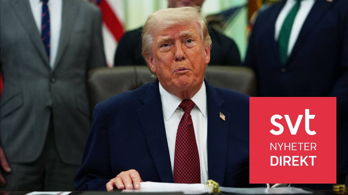 SVT Nyheter Direkt – Trump: USA har bordat iranskt fartyg | SVT Play