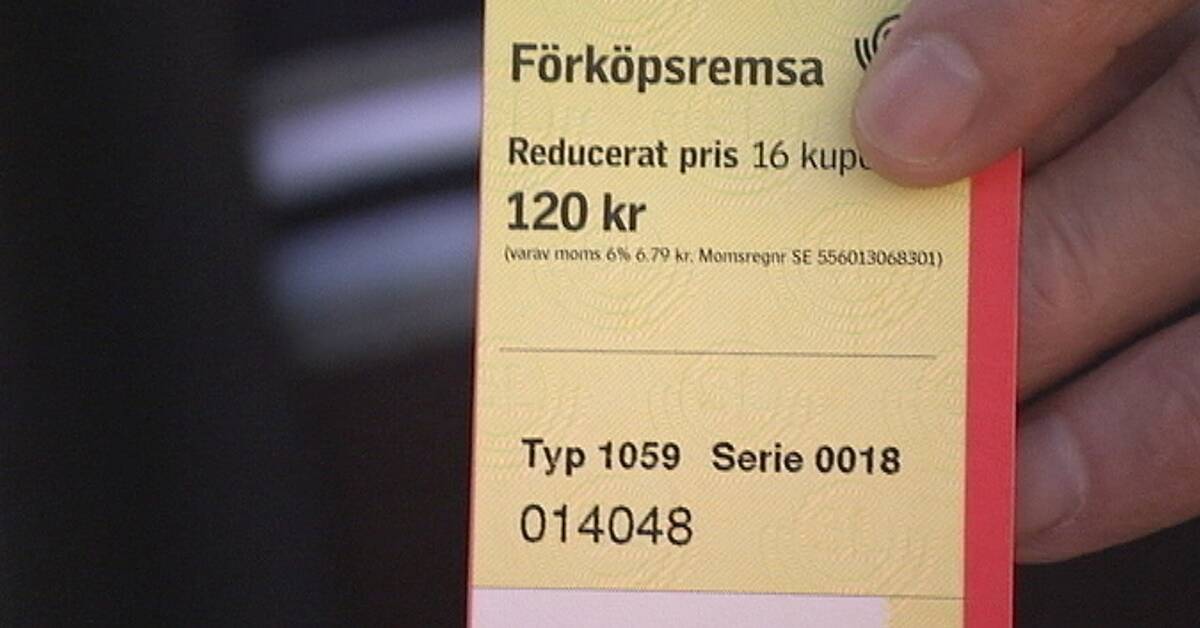Färre SLresor med höga biljettpriser SVT Nyheter