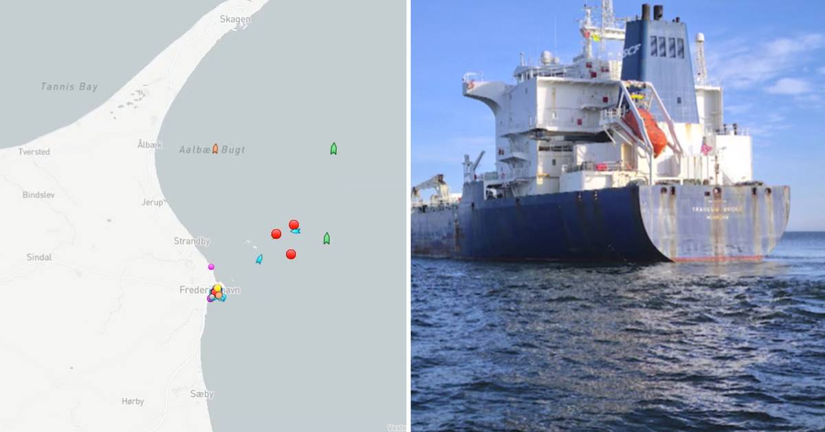 Til tross for sanksjonene får russiske skip hjelp på grunt vann her