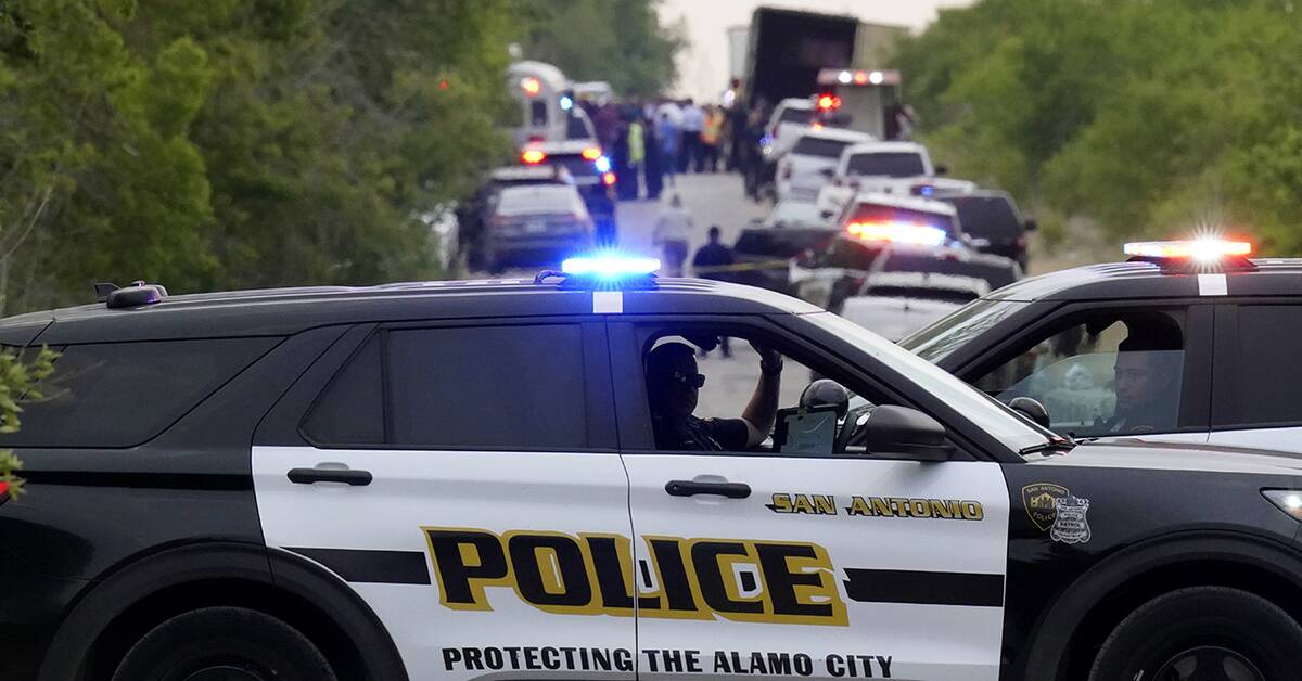 At least 46 bodies found in a truck in Texas