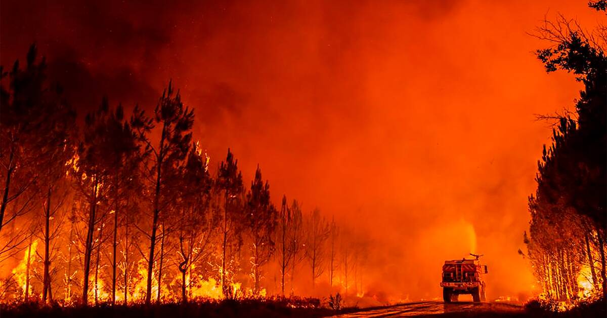 пожар во франции