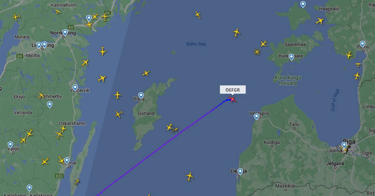 The private jet is feared to have crashed in the Baltic Sea Teller Report