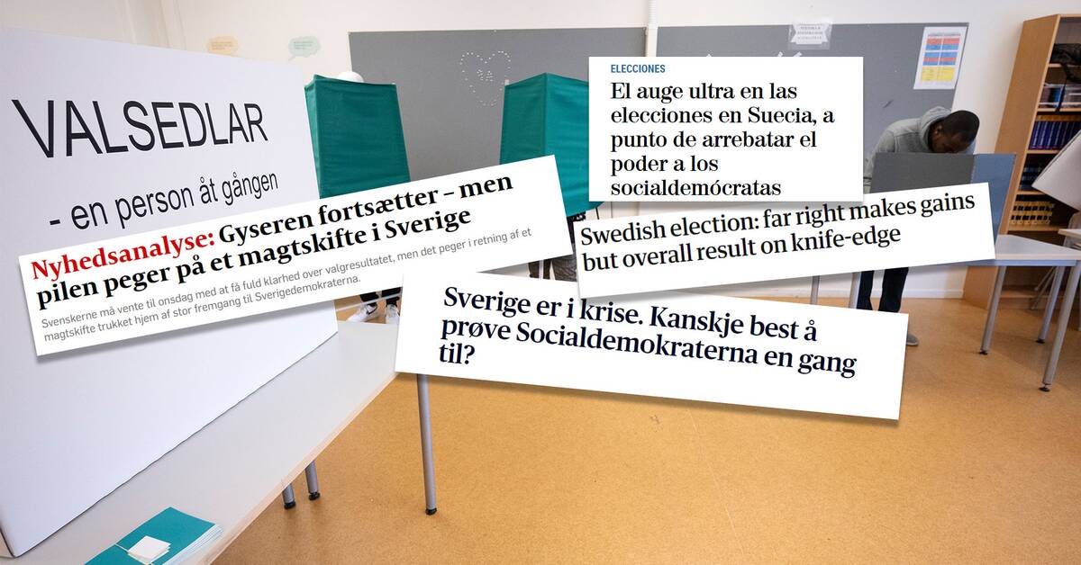 Så skriv utenlandske medier om det svenske valget