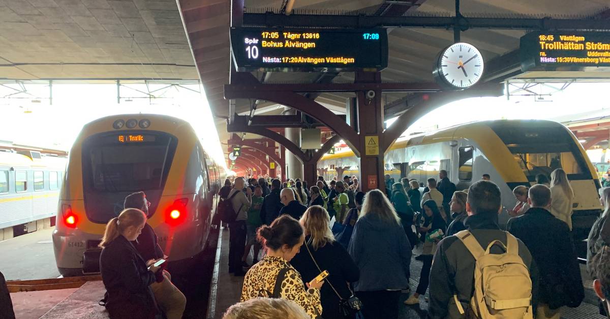 Totalstopp i tågtrafiken till och från Göteborg | SVT Nyheter