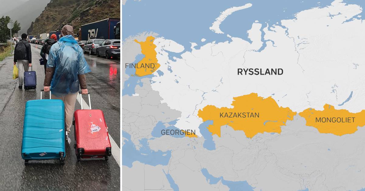 Mappa: qui è dove scappano gli uomini russi