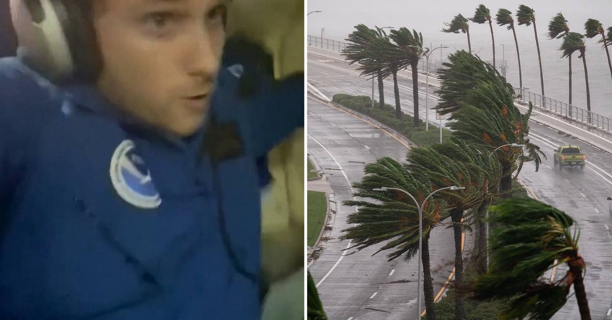 Watch as the storm chasers fly straight into the hurricane Teller Report