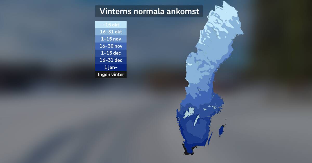 När brukar det bli vinter? SVT Nyheter
