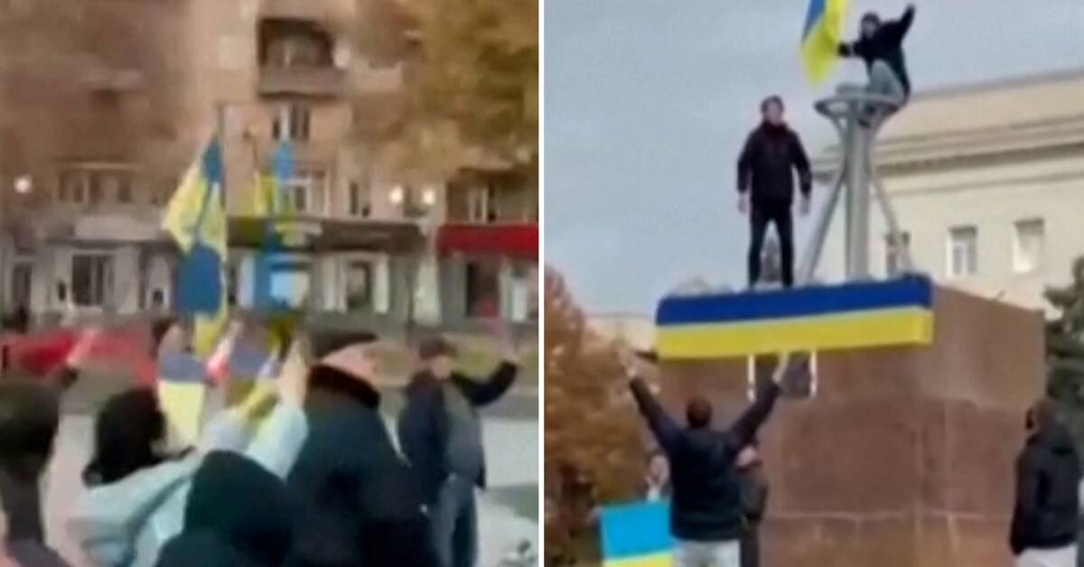 Raising the Ukrainian flag in Kherson: “The occupiers are expelled”