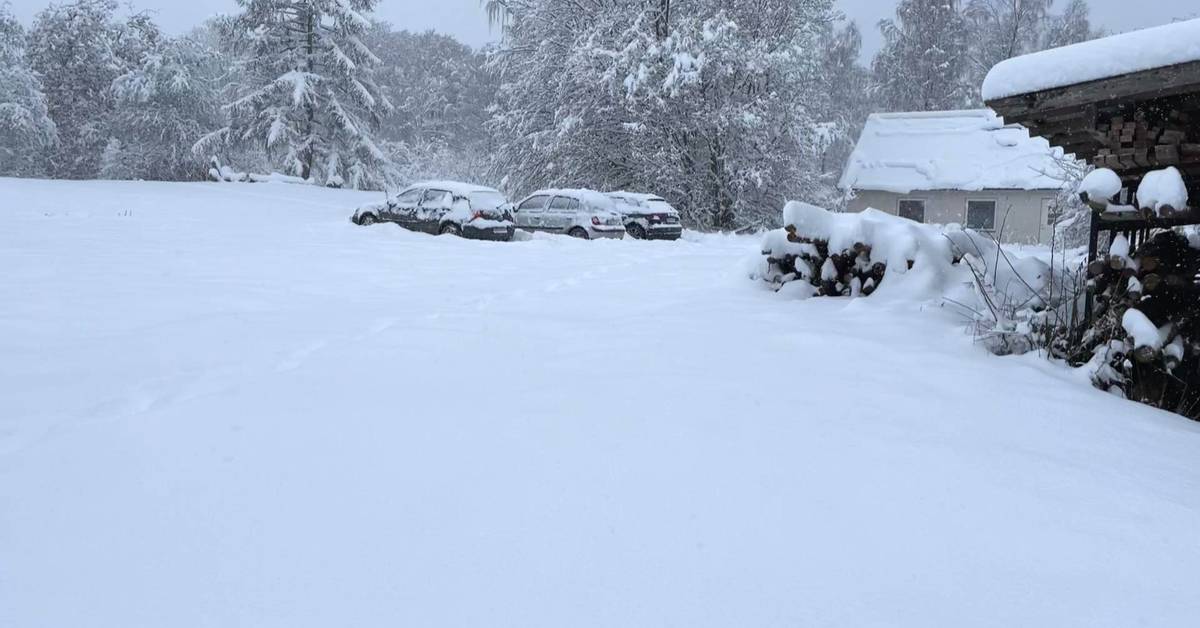 Warning for heavy snowfall in southeastern Skåne 30 centimeters may
