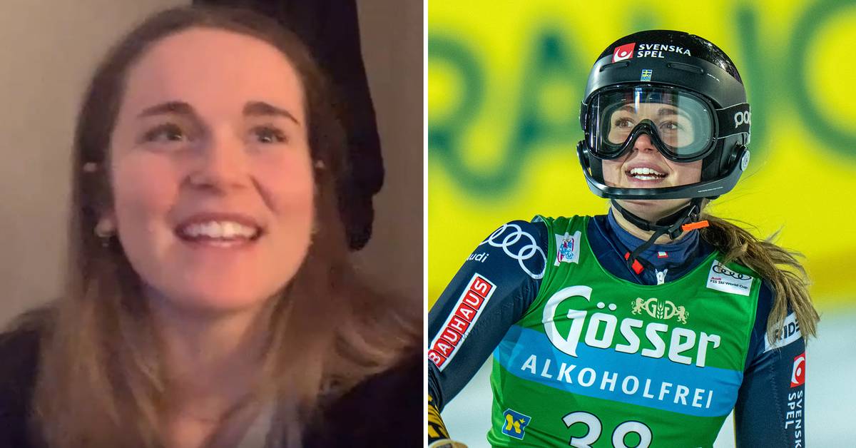 Moa Boström Müssener after the successful ride in the World Cup in