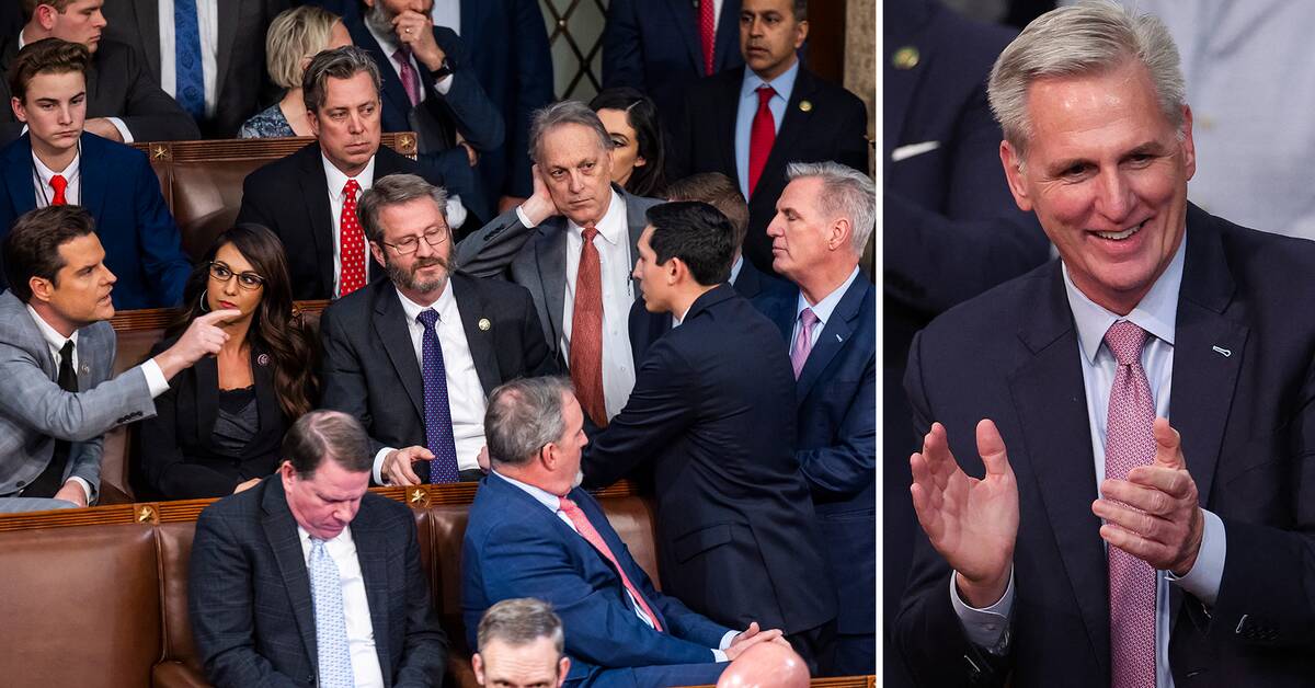 Republican Kevin McCarthy was elected Speaker of the House
